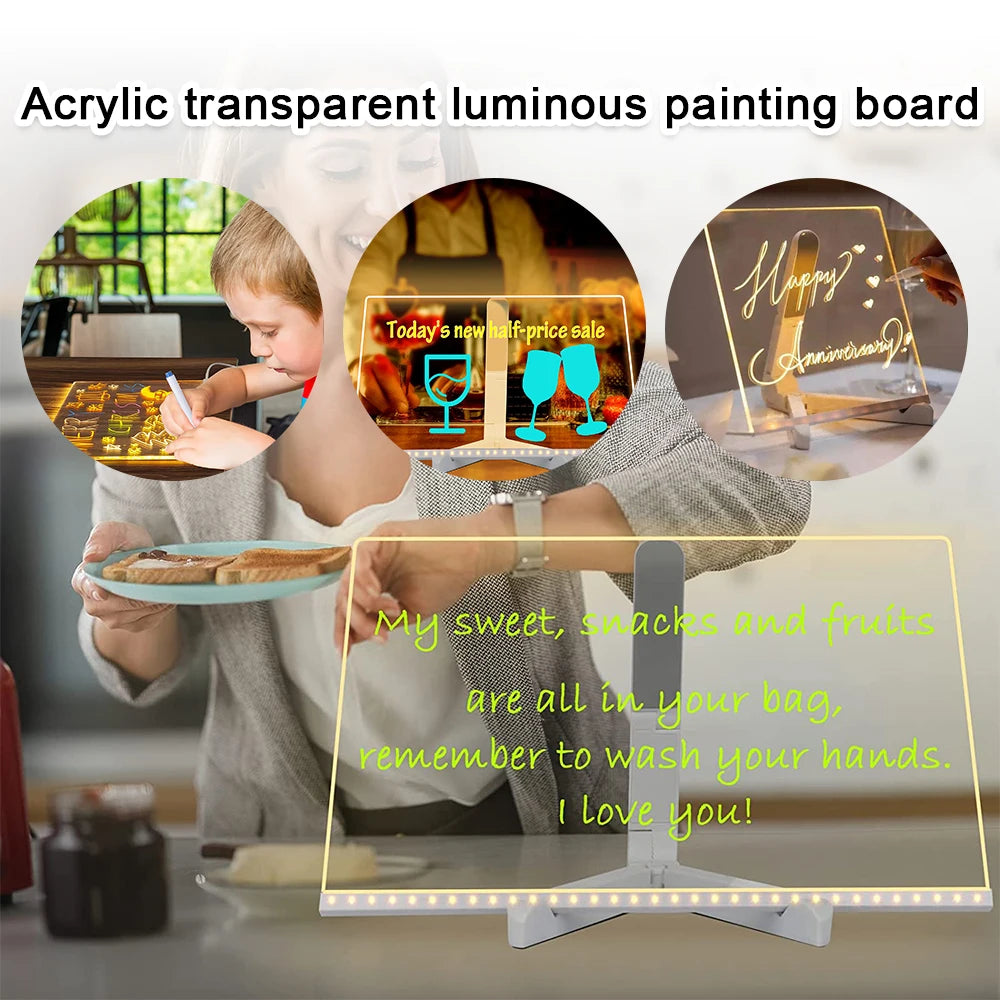 TRONO™LED Acrylic Note Board